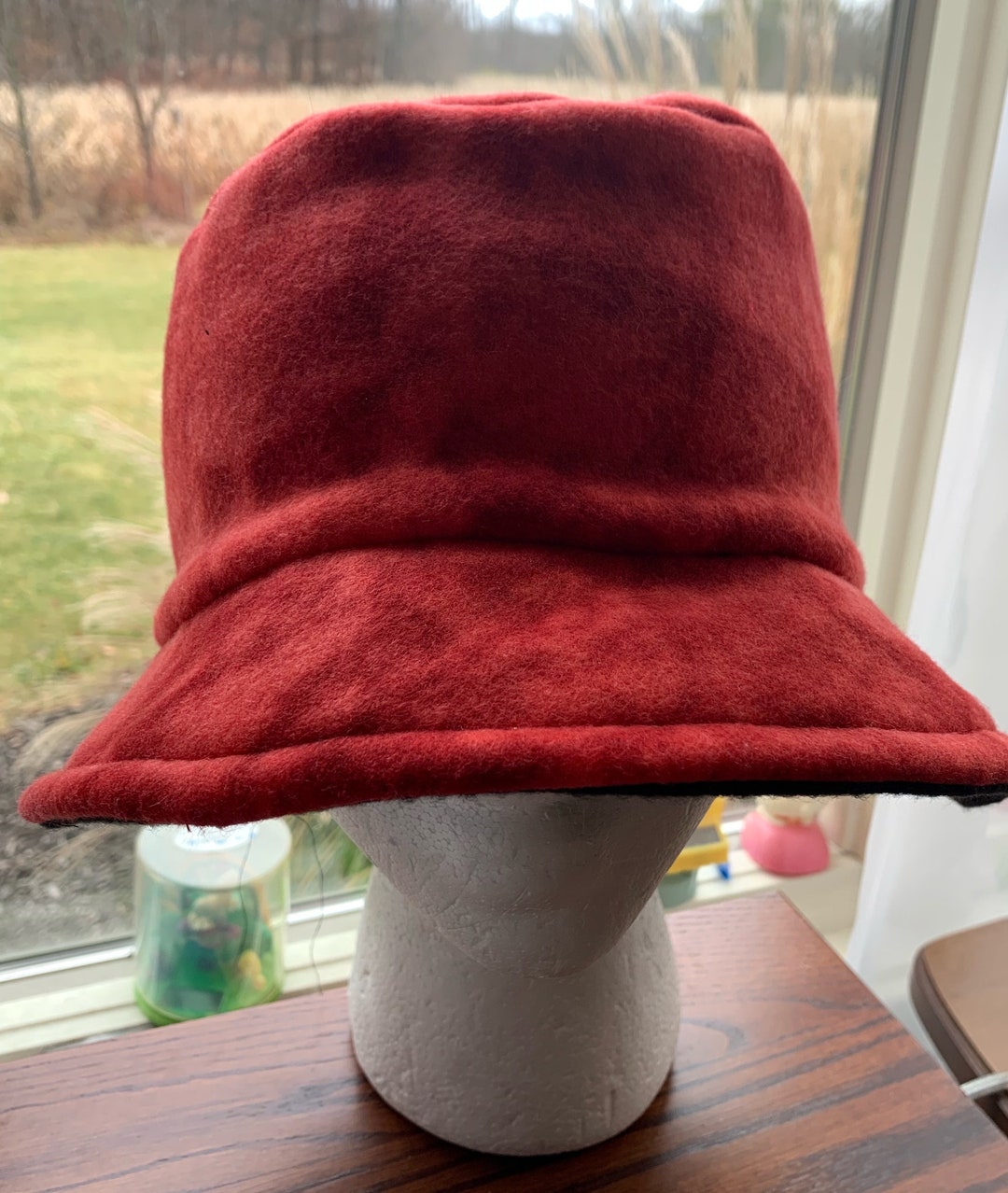 Fleece Bucket Hat, Personalized Bucket Hat, Women Hat, Winter Hats