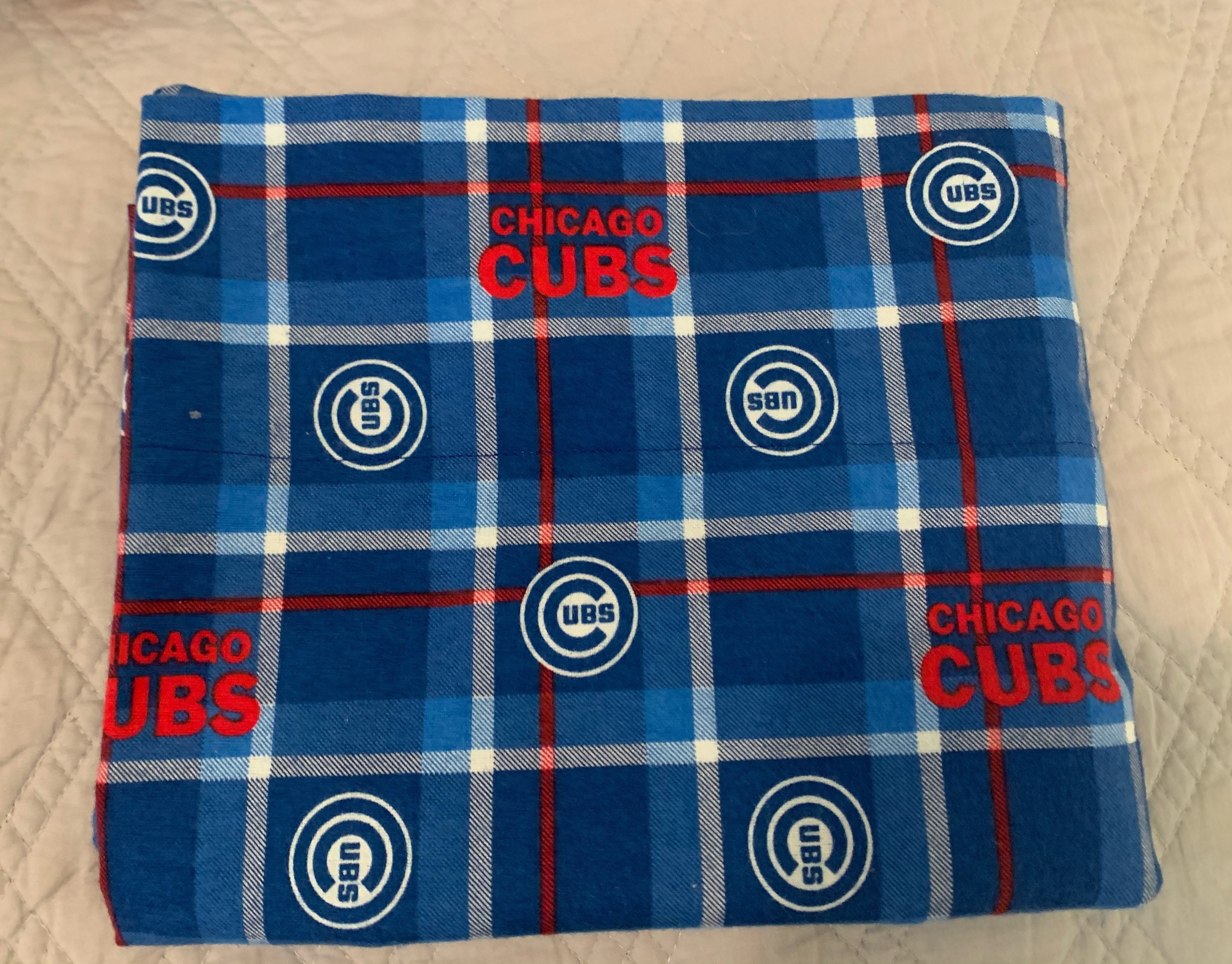Cubs Flannel Pillowcase Etsy