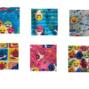 Baby Shark fabric by the YARD cotton fabric, sharks, shark family, fish