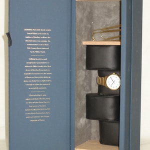 750 ml  Johnnie Walker Blue Label Scotch Whisky Empty Bottle Box ----- Re-purposed into Men&#39;s Watch-box