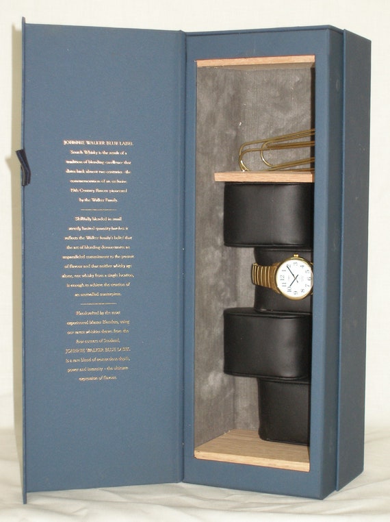 750 Ml Johnnie Walker Blue Label Scotch Whisky Empty Bottle Box