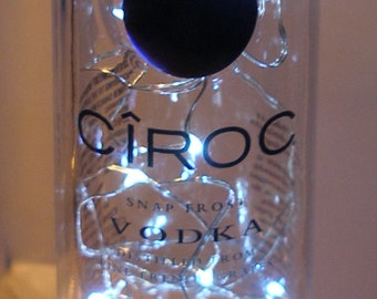 Ciroc Snap Frost Blue Bottle Accent Light - Fire Fly and Fairy Bottle Lights 200 ml