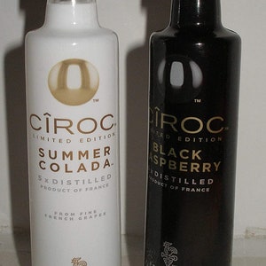 Ciroc Mini Liquor 50ml Bottles UpCycled Into SALT PEPPER Shakers