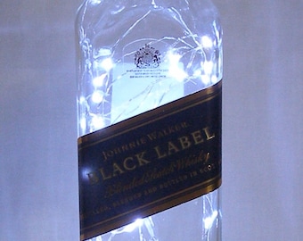 Luz de destaque para garrafa Johnnie Walker Black Label - Luz de garrafa Fire Fly