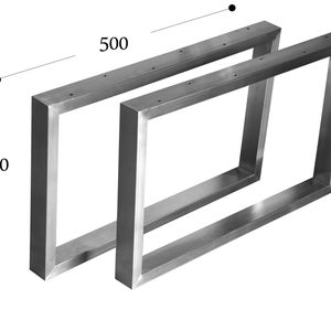 CHYRKA coffee table skid frame MT h400 table frame stainless steel 201 40x20 frame table table skid table base image 6