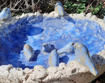 large bird bath - garden ceramics