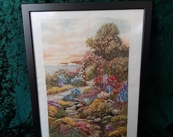 Embroidery picture "Rock Garden"