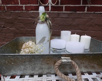 Tray Storage Serving Rustic Industrial Garden