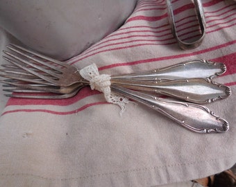 Vintage silver forks Wellner 3 pieces