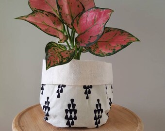 Blumentopfhülle/ Blumentopfhülle/ Blumentopfhülle/ gemustert/bedruckt/ wendbar/ waschbar/ waschbar/ TONY
