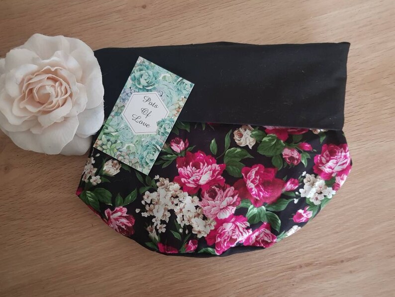 Fabric plant coverbasket Small Plant cozy reversible. Pot plant cover
