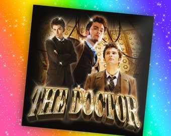 Doctor Who | 10th Doctor Y2K Sticker