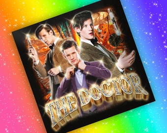 Pegatina del Doctor Who / Undécimo Doctor Y2K