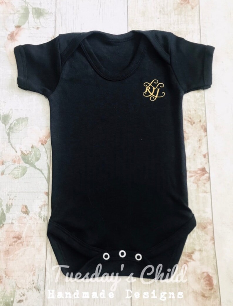 personalised baby clothes initials