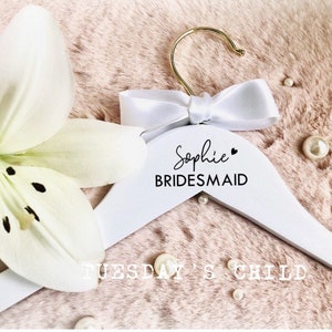 Custom wedding hanger decals, personalised name role stickers, calligraphy  labels, Bridesmaid gift, DIY Bride Groom, Rose gold, handwritten