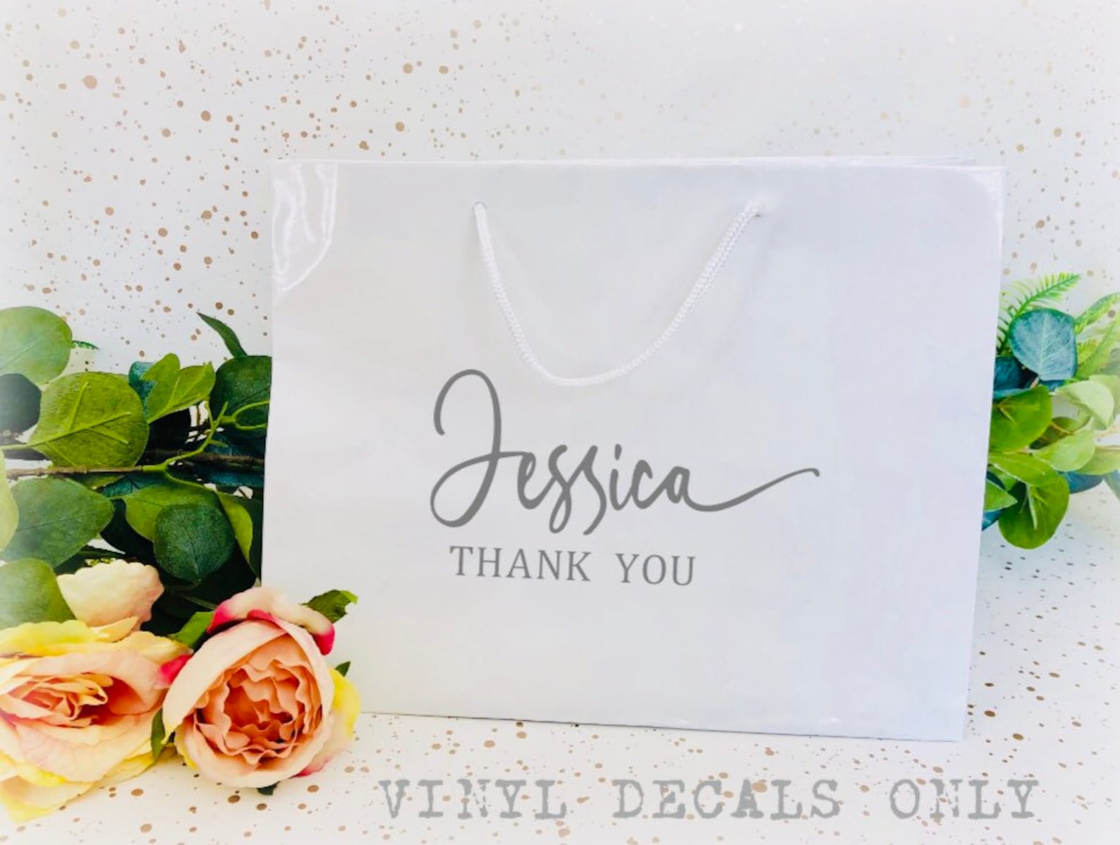 Gift Bag Decals Name Decals LARGE up to 20cm Personalised Etsy