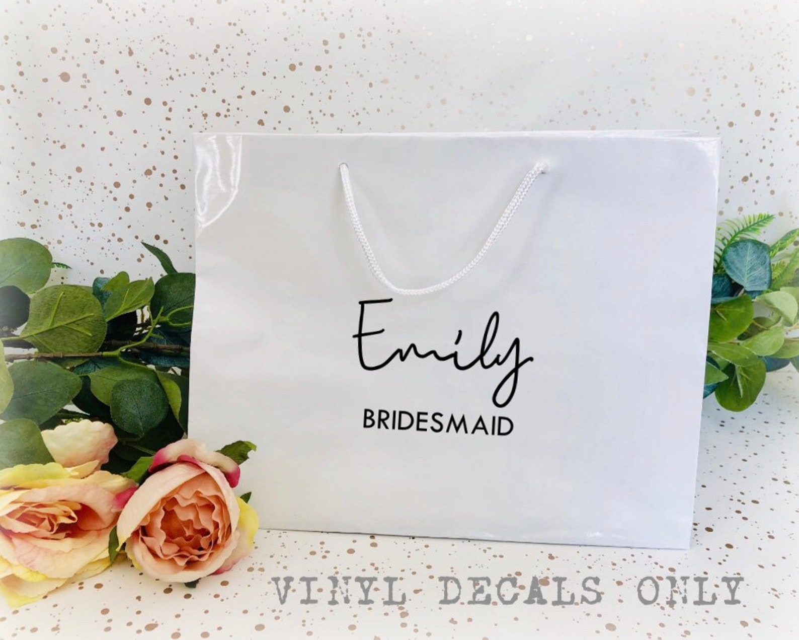 Gift Bag Decals Name Decals LARGE up to 20cm Personalised Etsy