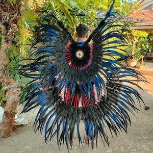 Amazing Feather Wings electric blue