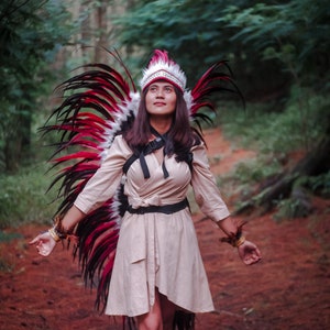 Amazing Feather Wings  Red rooster feathers