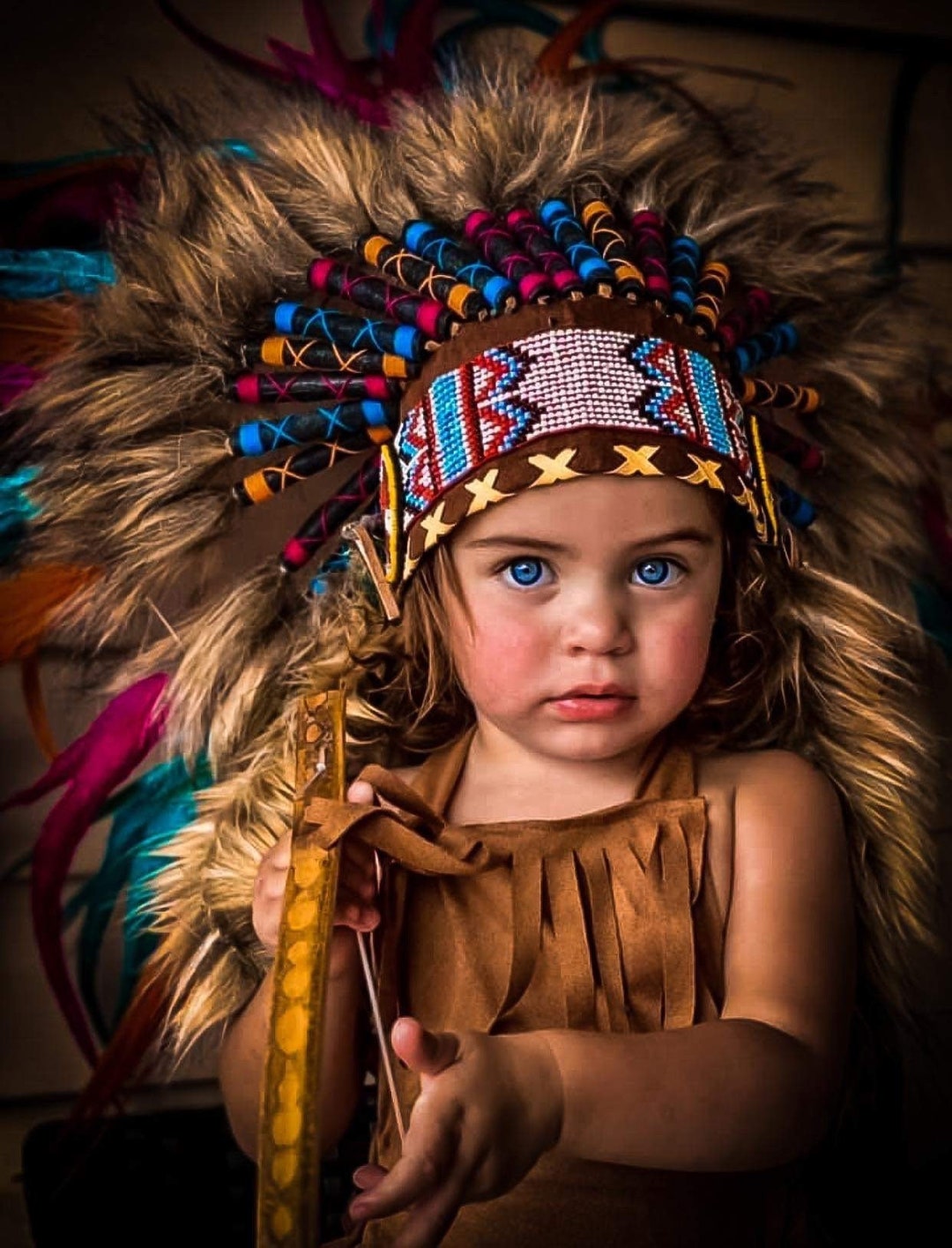 Baby 9 to 18 Month 47cm/18.5inch Indian Headdress Replica Made - Etsy