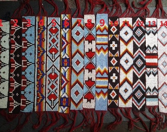 Voorkant kraal/Beaded band u patroon kiezen uit de foto