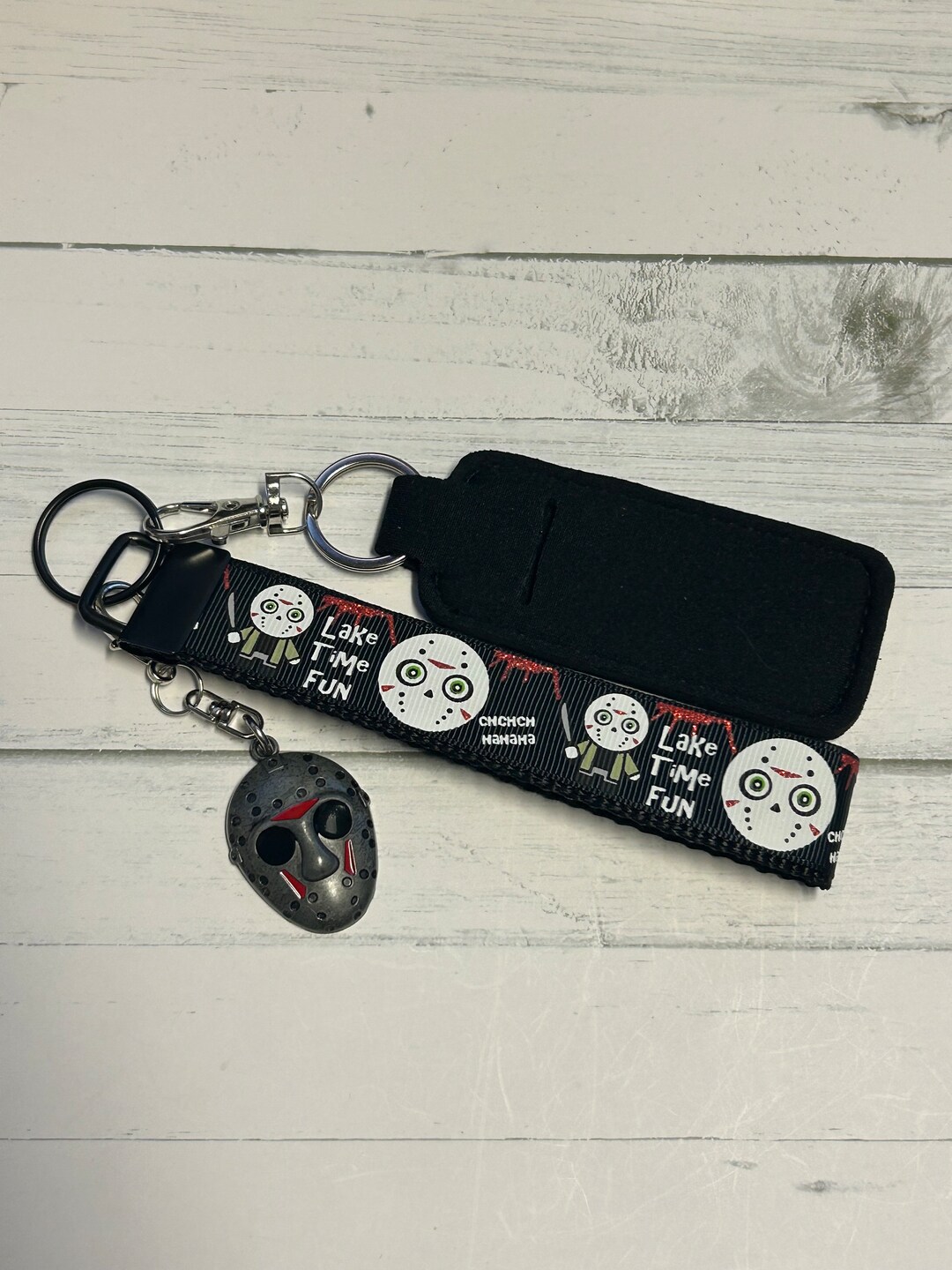 Jason Handmade Wristlet Horror Halloween Keychain Zipper - Etsy