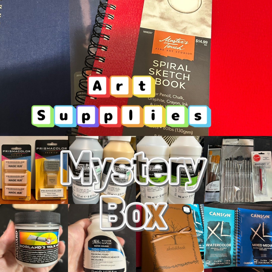 Art Supplies Mystery Box Destash Watercolor Acrylic Please Read