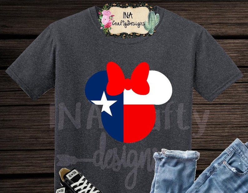 Texas Minnie Mouse Texas Mickey Mouse Texas Family Shirts Etsy