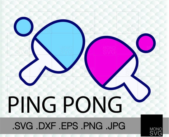 Ping Pong Paddle Svg Ping Pong Paddle Cut File Ping Pong Etsy