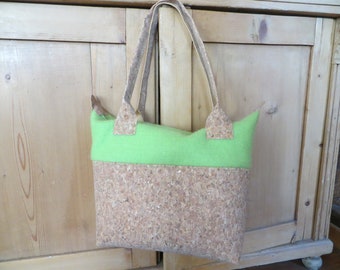 Handbag Cork/Felt Green