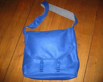 Wickeltasche Filz blau