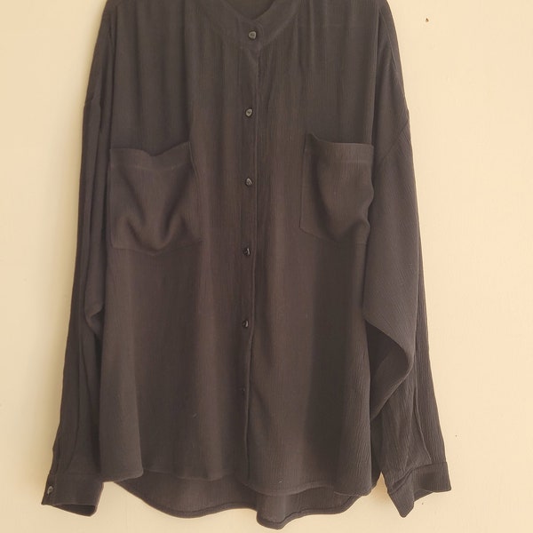 Cornell Shirt - Garment Sample in crinkle rayon