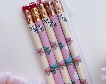 Roller skate pencil pack of 5 by Mellie Beane