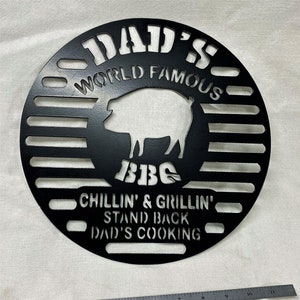 Dad&#39;s BBQ --- Metal Wall Art