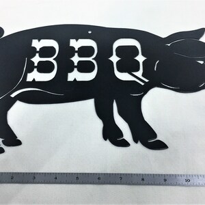 BBQ Pig Metal Wall Art