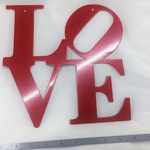Love Letters Square Metal Wall Art