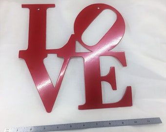 Love Letters Square Metal Wall Art