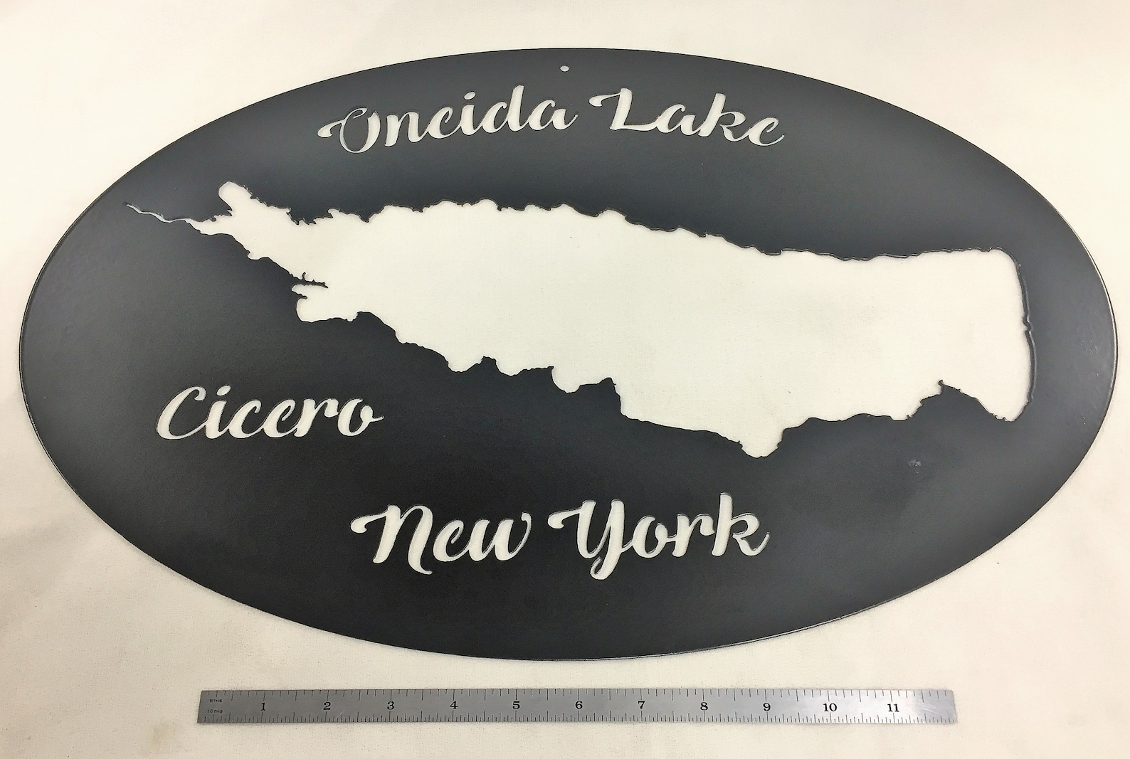 Oneida Lake Metal Wall Art Etsy