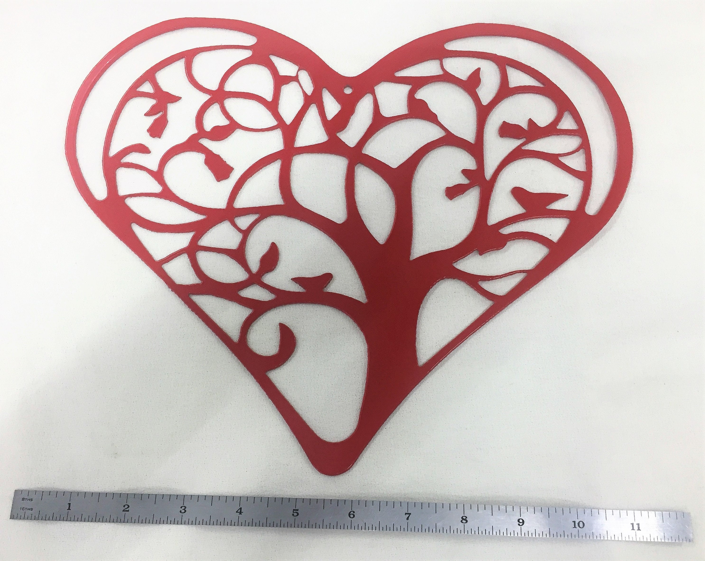 Heart Tree Wall Art Etsy