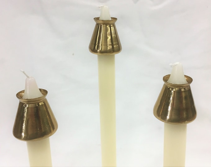7/8 Brass Candle Follower/burner/topper Etsy