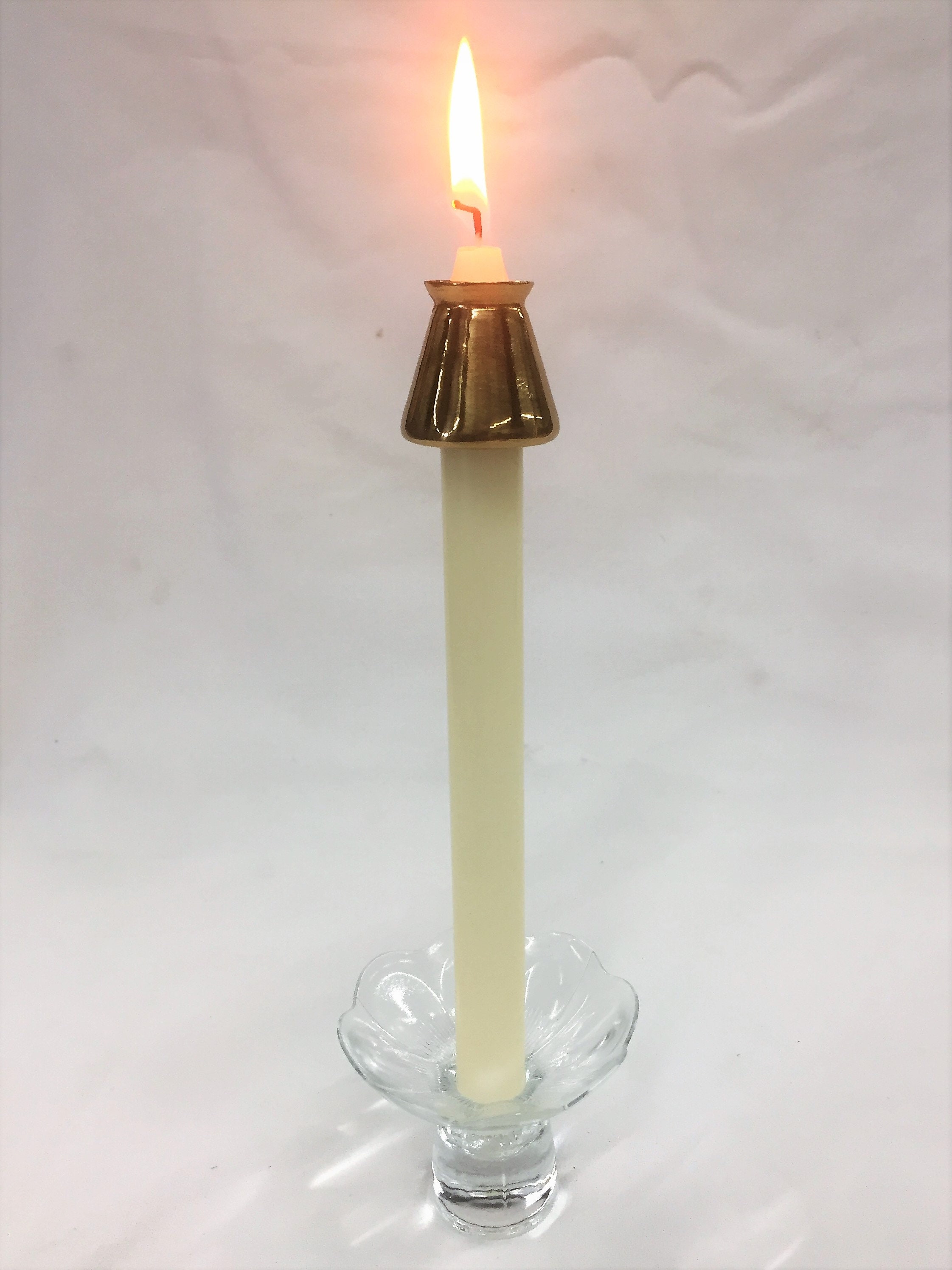 7/8 Brass Candle Follower/burner/topper Etsy