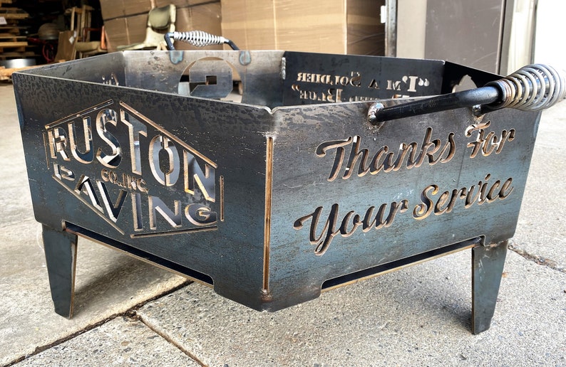 Personalized/custom Fire Pit That Will Last Heavy Duty and Etsy