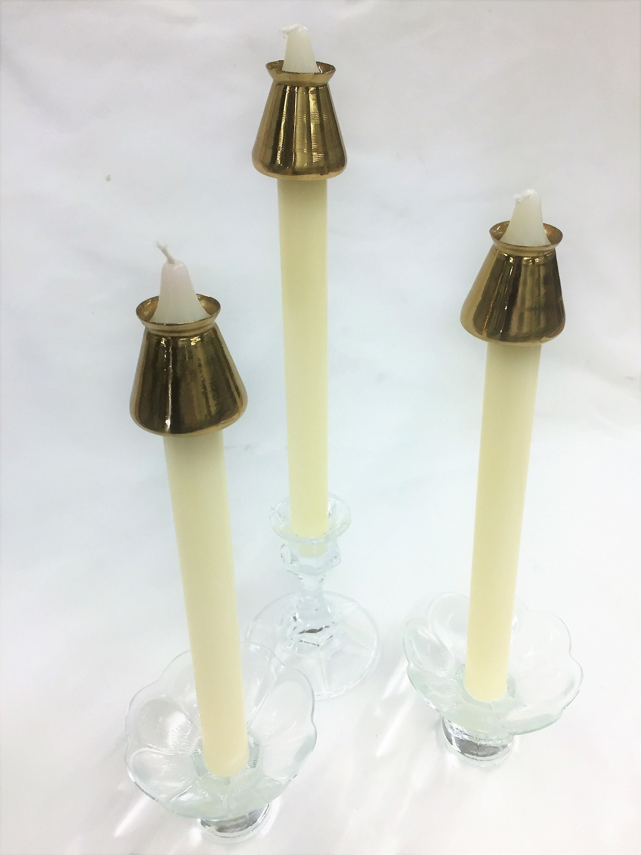 7/8 Brass Candle Follower/burner/topper Etsy