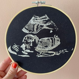 Custom Personalized Ultrasound Embroidery Hoop