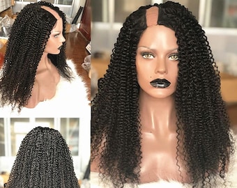 U part wig Human Hair U-Part wigs afro kinky curly style women wigs for women Upart wigs free shipping