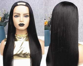 Silk Straight U Part Human Hair Wig