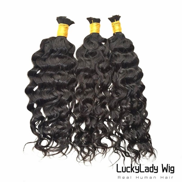 9A Top Quality Remy Hair Real Brazilian Hair For Braiding Bulk Hair Human Hair Braiding Hair water wave Hair Braids no weft hair