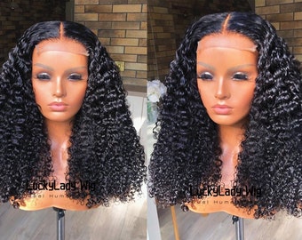 Popular Afro Kinky Curly hair wigs frontal 13x4 lace wigs prelucked hair human hair wig 13x6 front lace bleached knots glueless wig forwomen