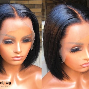 Cheap bob hair T-Part lace hair wig Human Hair wig 13x6 t part wig kinky curly style women wigs for Ameircan black women hair wigs lace wigs