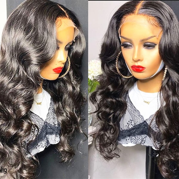 body wave hair wigs frontal lace wigs prelucked hair human hair wig full lace hair wig HD lace women wigs glueless 360 lace hair wig
